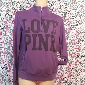 Pink Quarter zip pullover